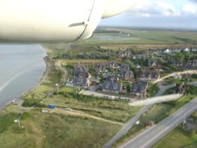 Anflug mit Sylt-Air auf Westerland